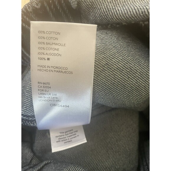 Free People We The Free Marci Denim Jumpsuit Coveralls Sz. Large - Picture 11 of 12